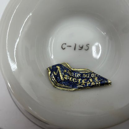 Norcrest Japan 25th Anniversary Teacup and Saucer Set C-195 with Roberts Twin