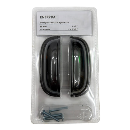 IKEA ENERYDA Cup Cabinet Pulls Black 89 mm 2-Pack 503.475.17