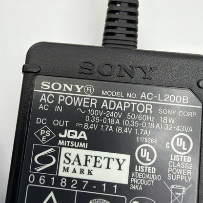 Sony AC-L200B AC Power Adaptor With Power Cord Tested Working