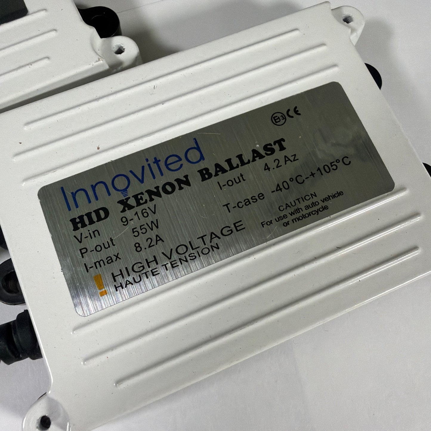 Innovited 55W HID Xenon Ballast Pair 9-16V w/ Wiring Harness Untested