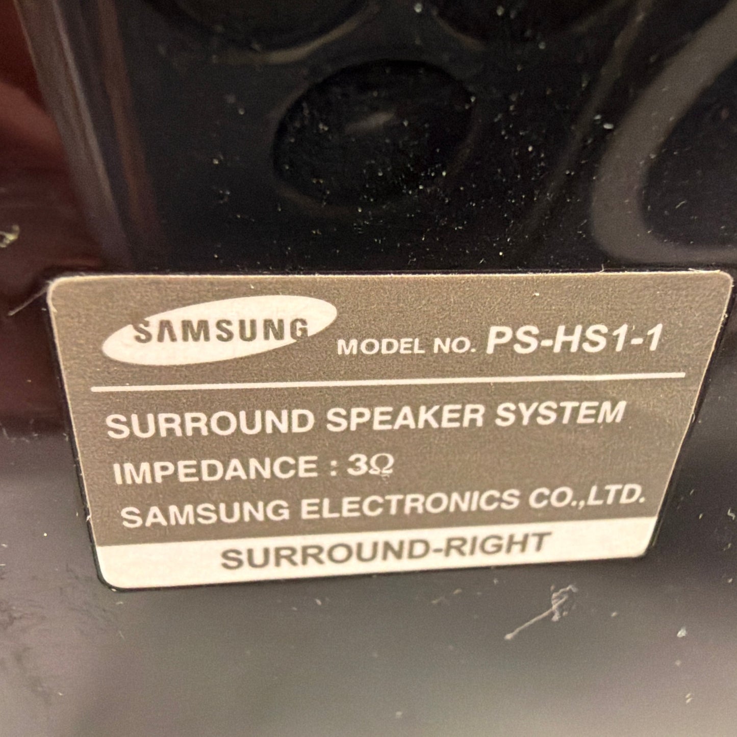 Samsung PS-HS1-1 Surround-Right Speaker 3Ω Black Tested Working
