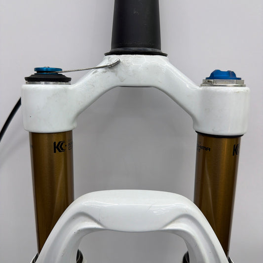 Fox 32 Float Factory CTD FIT 27.5 Suspension Fork 100mm Kashima White w Remote
