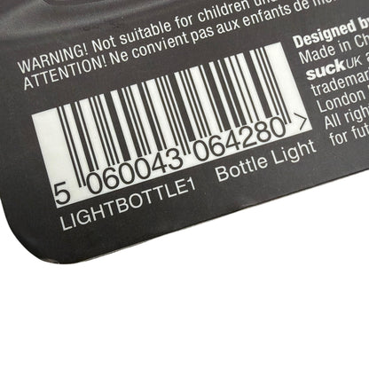 Suck UK USB Rechargeable Bottle Light LED Cork LIGHTBOTTLE1 New