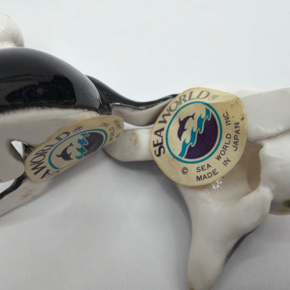 SeaWorld Sea Lion Figurines Balancing Ball Set of 2 Made in Japan