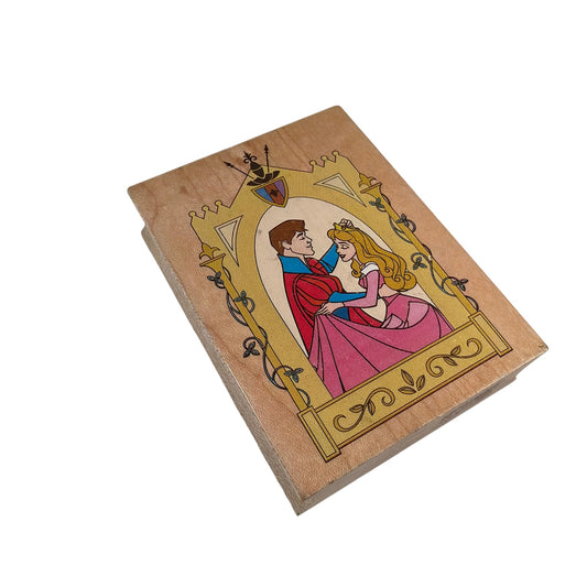 Disney Sleeping Beauty Happily Ever After Wood Mounted Rubber Stamp 3x4