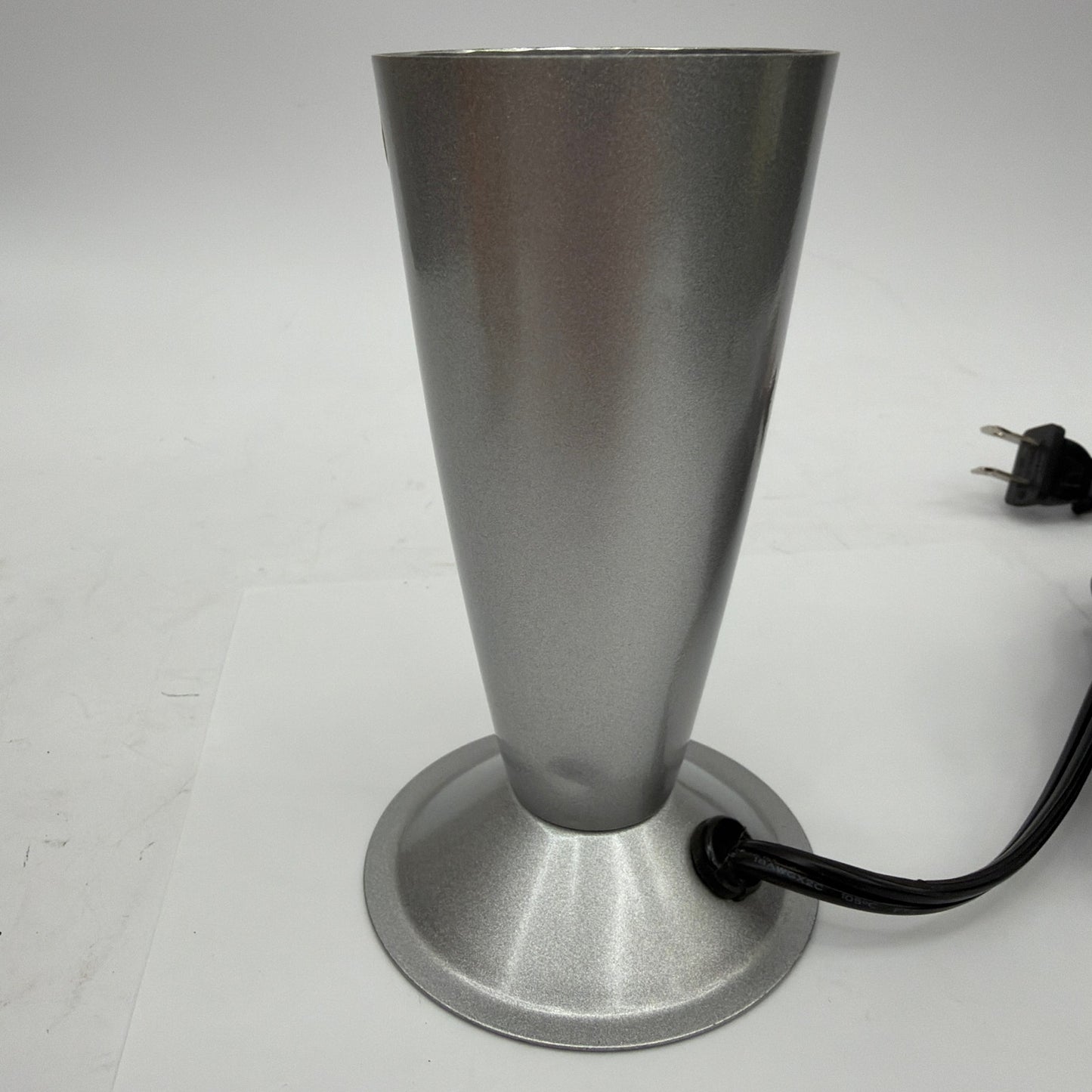 Pliable Art Lamp 33PM Model 602S Silver Rocket Lava Lamp Base and Cap Tested