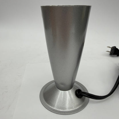 Pliable Art Lamp 33PM Model 602S Silver Rocket Lava Lamp Base and Cap Tested