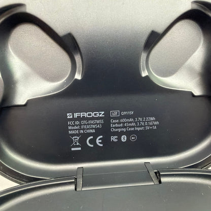 iFrogz True Wireless Earbuds IFIEASTWS43 with Charging Case, PureGear Wireless