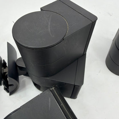 Lot of 4 Bose Cube Satellite Speakers With Wall Mount Brackets Tested Working