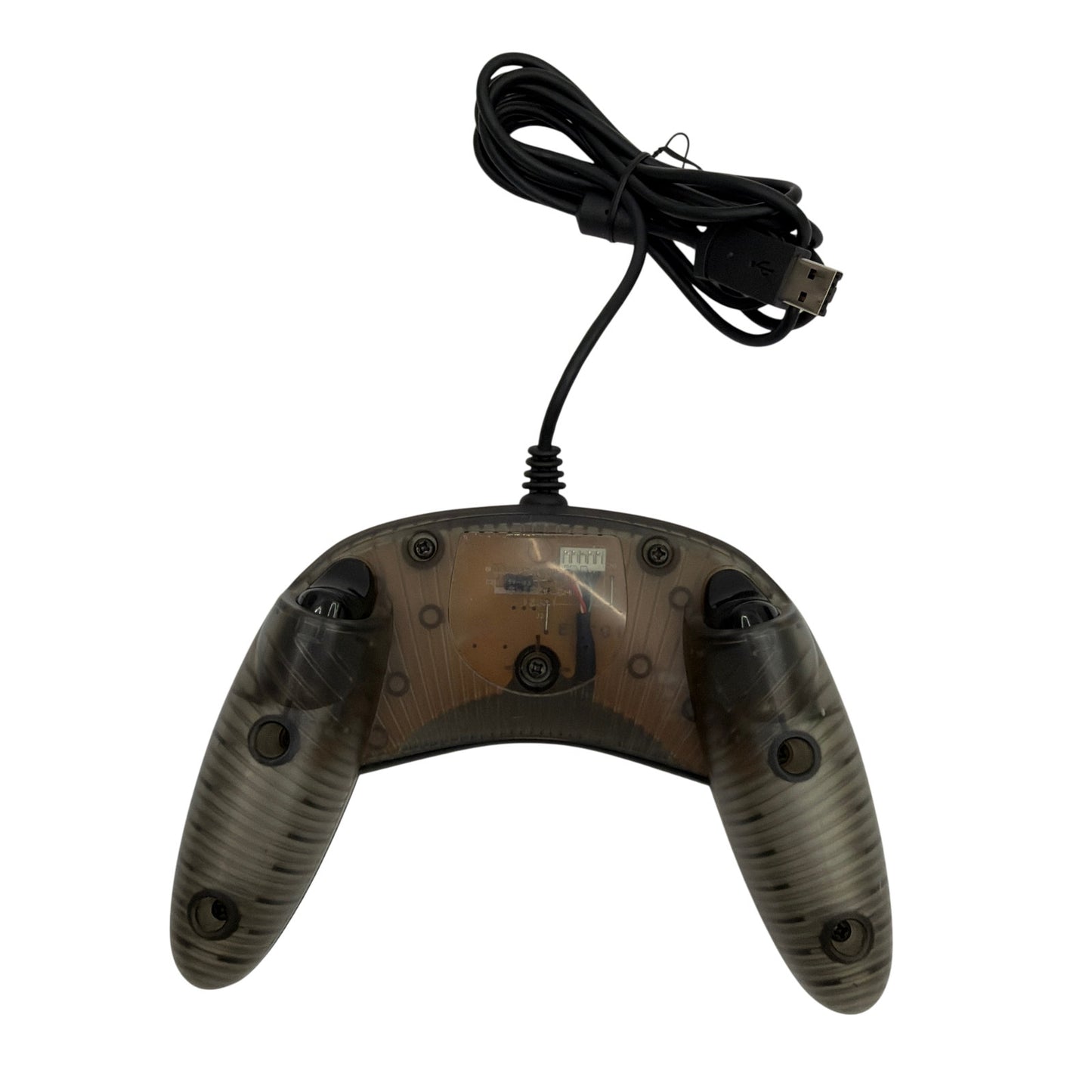 Microsoft USB Wired Game Pad Controller Translucent Smoke Gray Tested Working