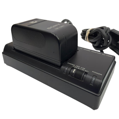 Sony AC-V65A Camcorder AC Power Adapter Battery Charger with NP-66H Battery