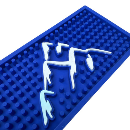 Pinnacle Vodka Blue Rubber Bar Mat Spill Rail Mat
