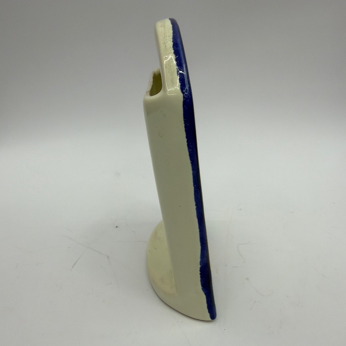 Hand-Painted Mexican Ceramic Picture Frame Tlalpan Mexico Fits 2.5x3.5 Photo