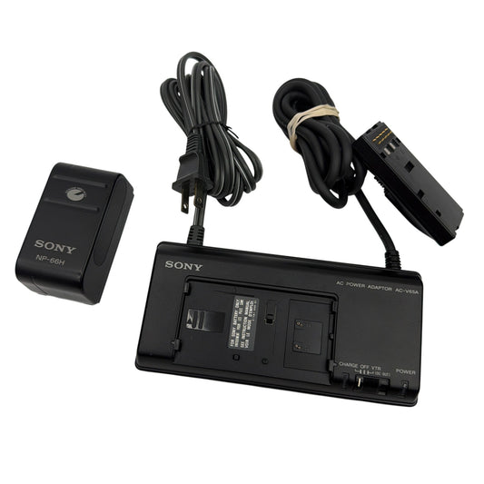 Sony AC-V65A Camcorder AC Power Adapter Battery Charger with NP-66H Battery