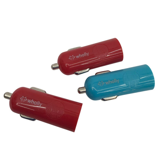 Wholly USB Car Charger Lot of 3 M8J062 x2 + F1 5V 2.4A