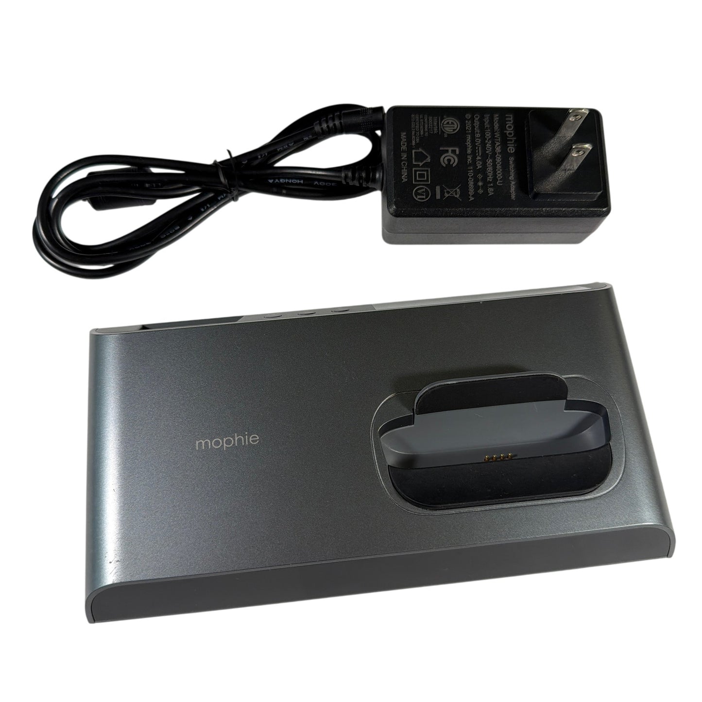 mophie Powerstation Wireless Dock MPWD-10K Charging Station w/ AC Adapter Tested