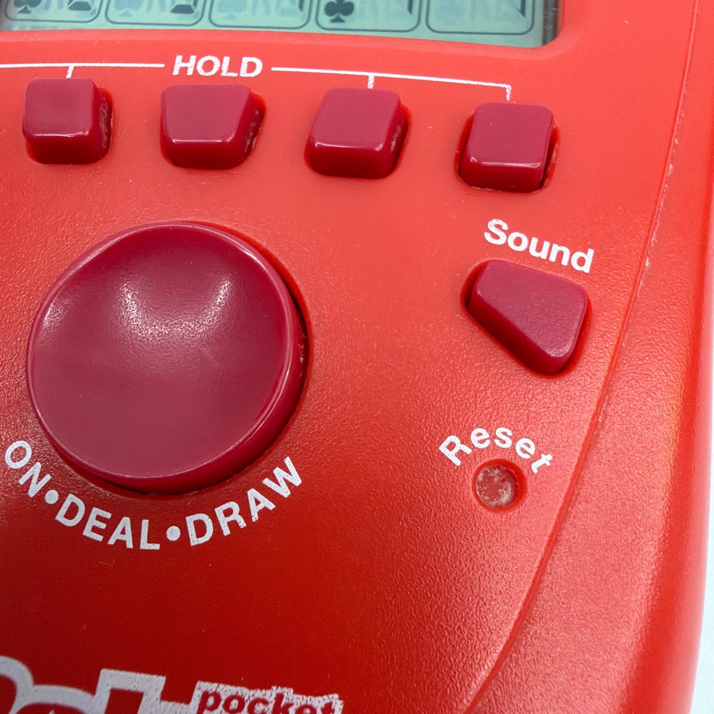 Radica Pocket Poker Draw & Deuces Handheld Electronic Game Red 2006 Tested