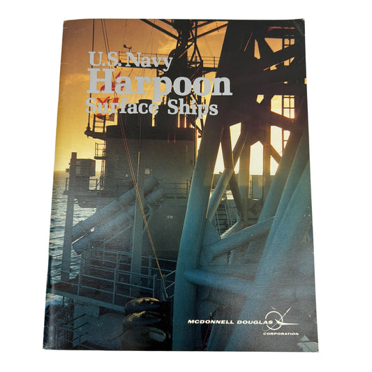 U.S. Navy Harpoon Surface Ships McDonnell Douglas Vintage Brochure Booklet