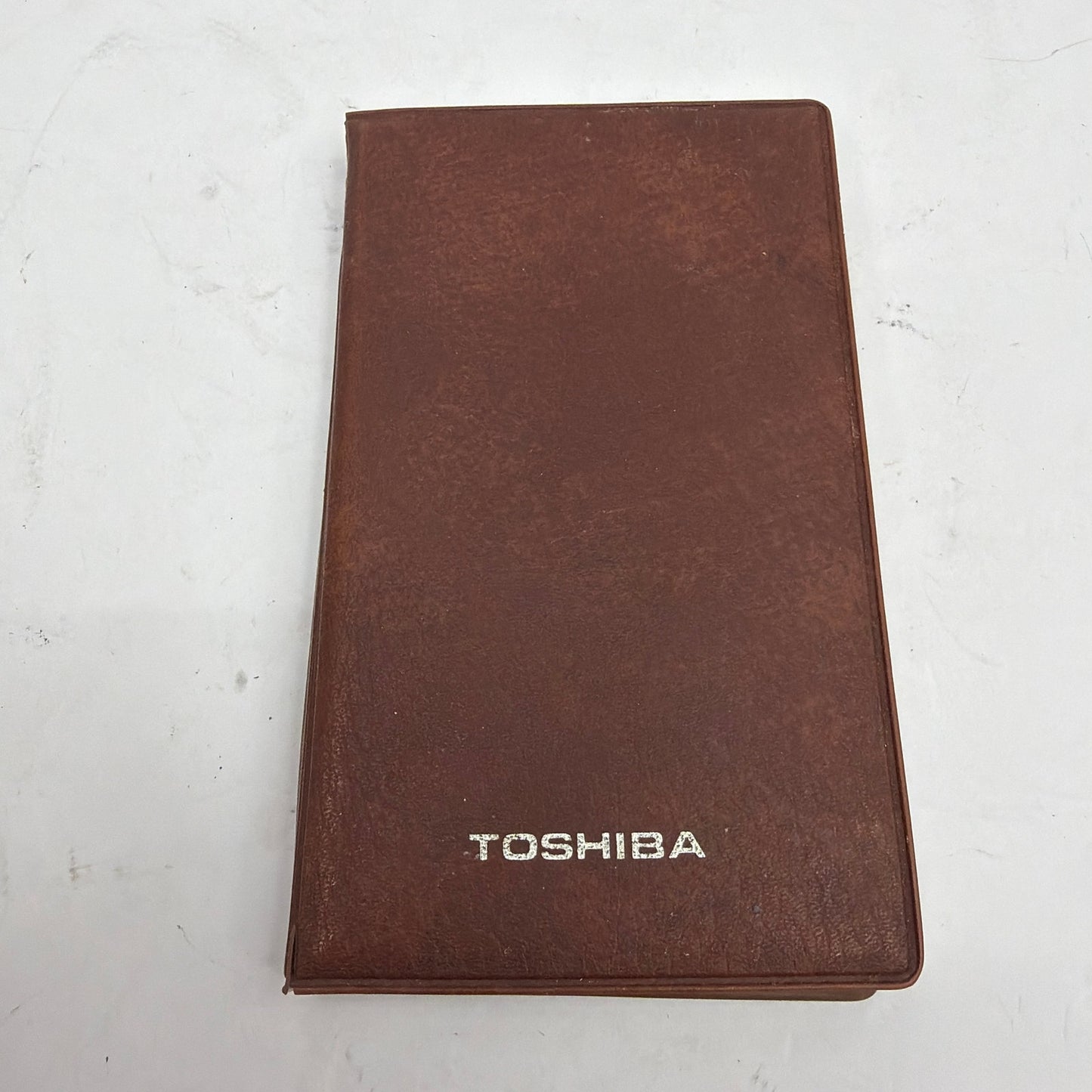 Toshiba LC-847 Solar Liquid Crystal Pocket Calculator With Brown Case Tested