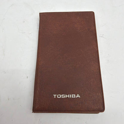 Toshiba LC-847 Solar Liquid Crystal Pocket Calculator With Brown Case Tested
