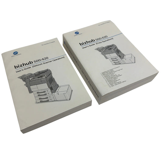 Konica Minolta bizhub 500/420 User’s Guides – Network Scanner & Copy Operations