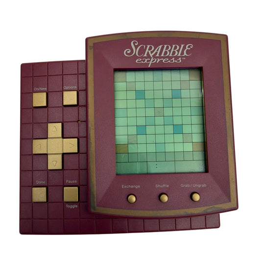 Hasbro Scrabble Express Handheld Electronic Game 1999 Tested Working