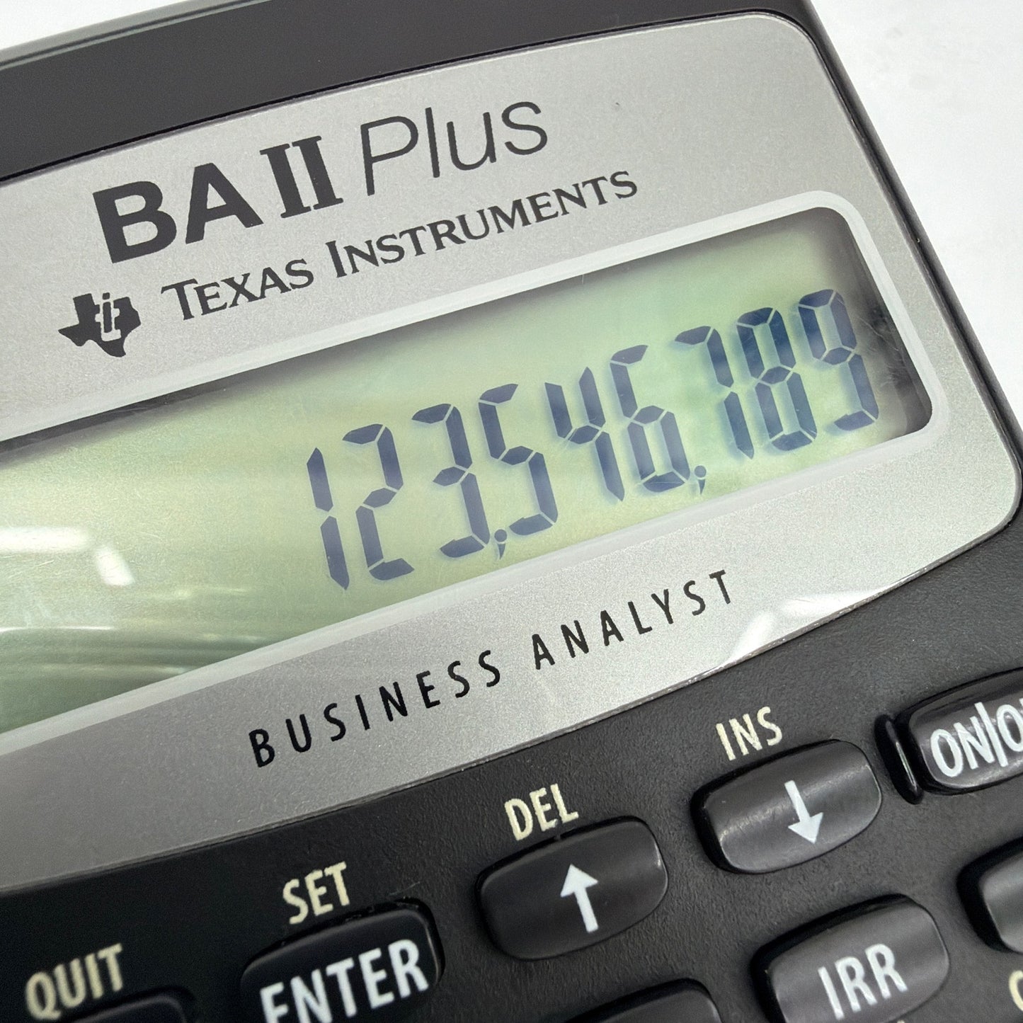 Texas Instruments BA II Plus Business Analyst Calculator with Manual