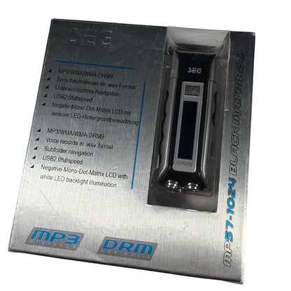 SEG MP57-1024 Black Matrix 2.0 1GB USB MP3 Player Tested Working
