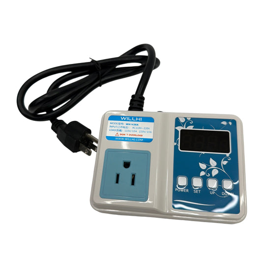 WILLHI WH1436A Digital Temperature Controller 110V-220V 10A Tested No Probe