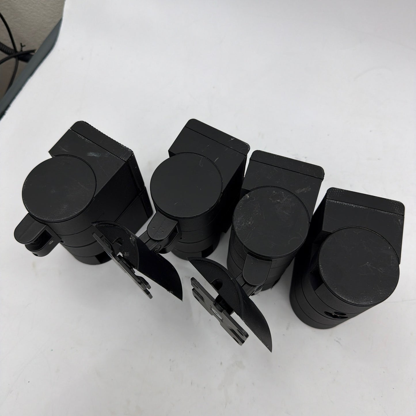 Lot of 4 Bose Cube Satellite Speakers With Wall Mount Brackets Tested Working