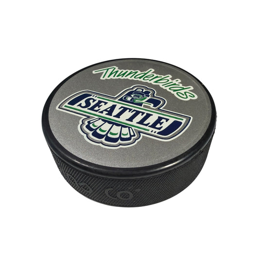 InGlasCo Seattle Thunderbirds Official WHL Hockey Puck Made in Slovakia
