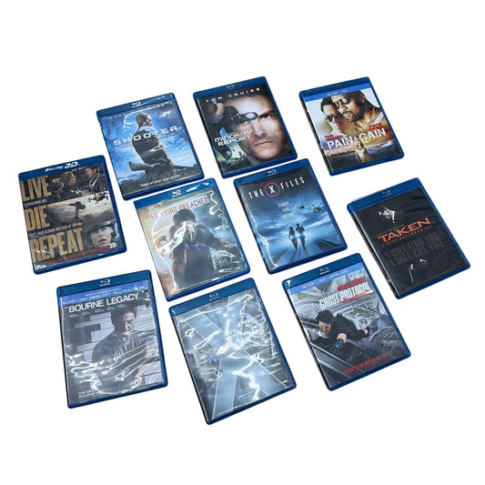 10 Blu-ray Movie Lot: Shooter, Minority Report, Live Die Repeat, X-Men