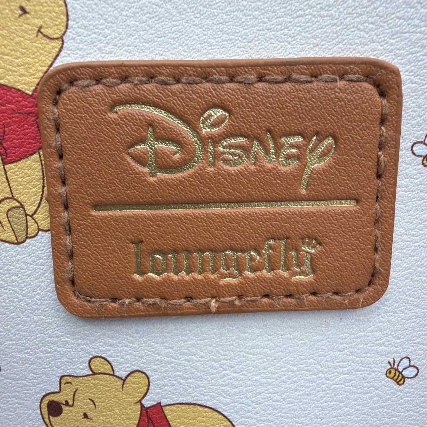 Disney Loungefly Winnie the Pooh Cream Tan Satchel Crossbody Bag