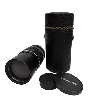 Asanuma Auto-Tele 200mm f/3.5 Manual Focus Lens for Minolta SR M/SR Mount w/Case