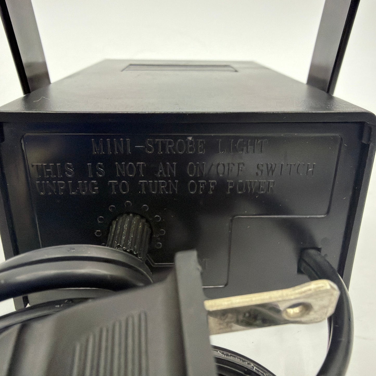 Mini Strobe Light Black Corded DJ Party Light with Speed Control