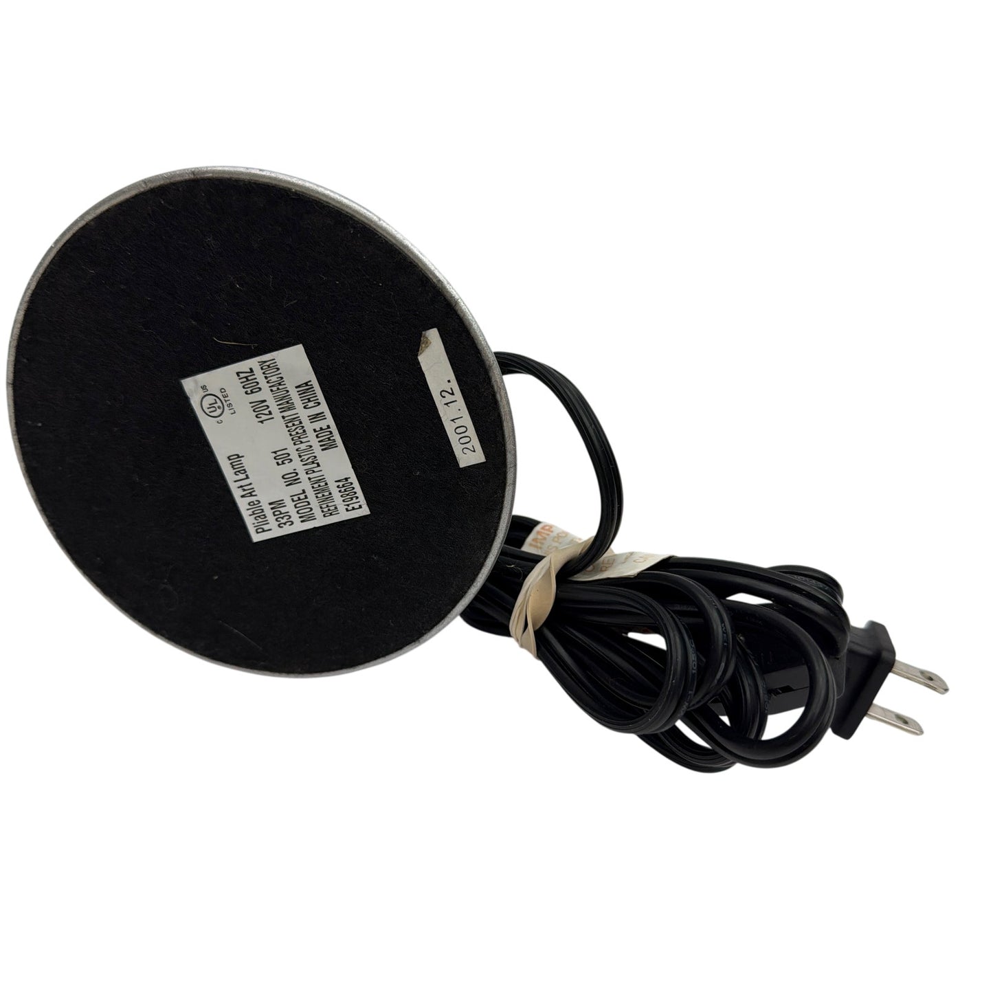 Pliable Art Lamp 33PM Model 501 Silver Motion Lamp Base Tested Working