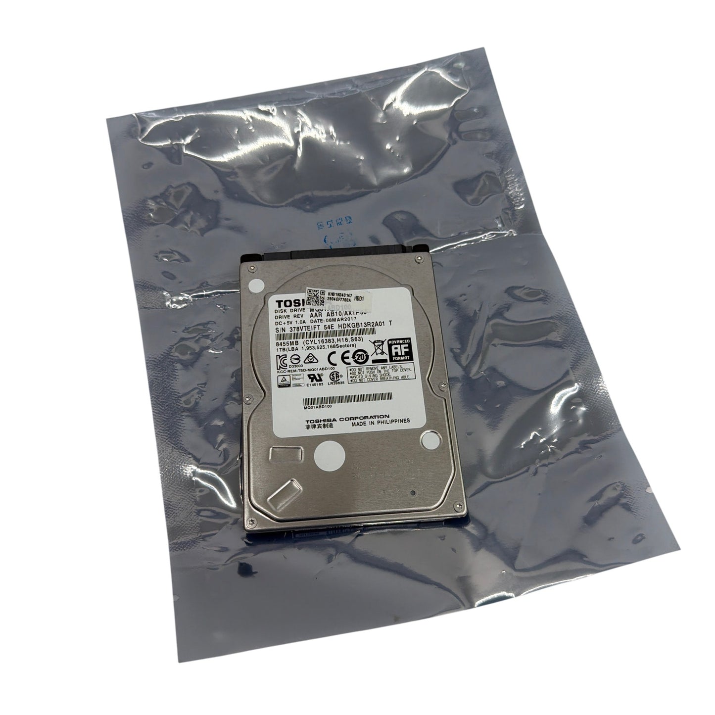 Toshiba MQ01ABD100 1TB 2.5" SATA HDD 5400RPM Tested