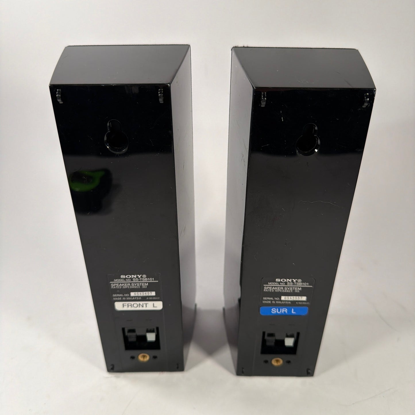 Sony SS-TSB101 Satellite Speakers Pair 3 Ohm Black SUR L FRONT L