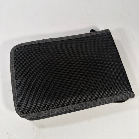 Nintendo 3DS Zipper Carrying Case Black Gray