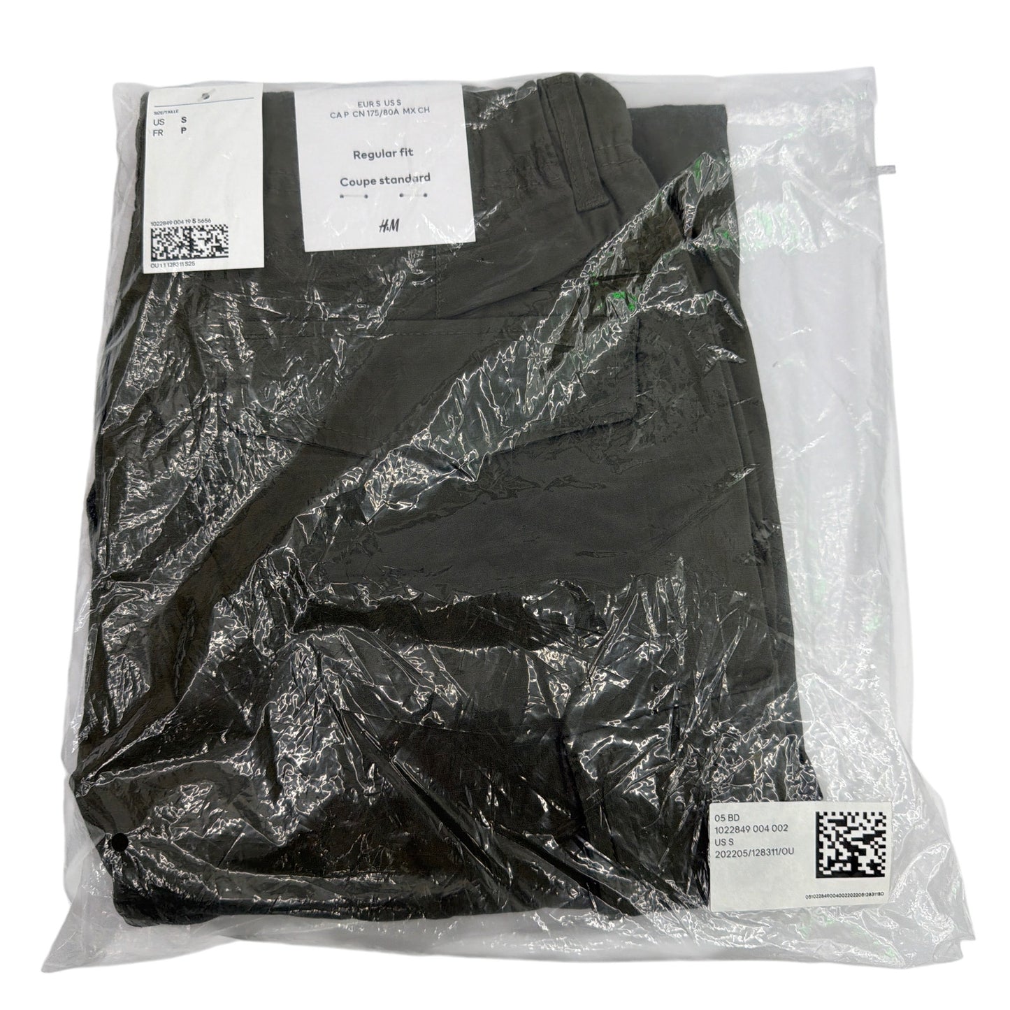 H&M Regular Fit Pants Dark Green US Small