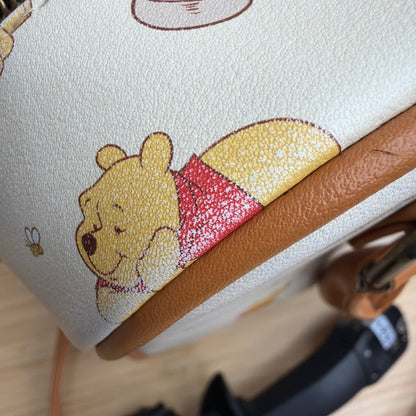 Disney Loungefly Winnie the Pooh Cream Tan Satchel Crossbody Bag