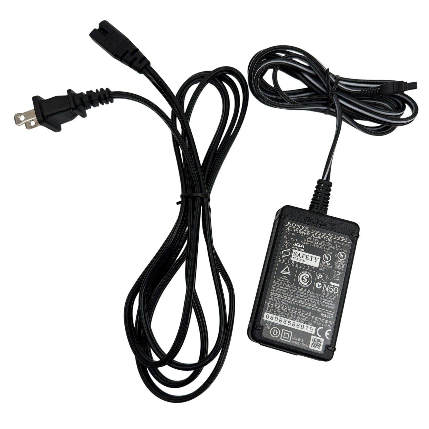 Sony AC-L200B AC Power Adaptor With Power Cord Tested Working