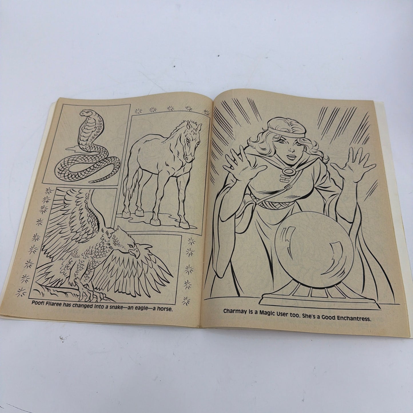 1983 Advanced Dungeons & Dragons Characters Coloring Book TSR Marvel ISBN 0-9397