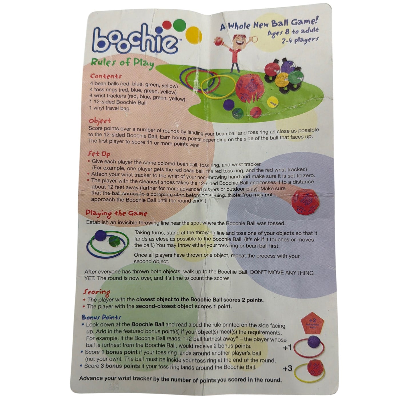 Gamewright Boochie “A Whole New Ball Game” Complete Set w/ Bag & Rules