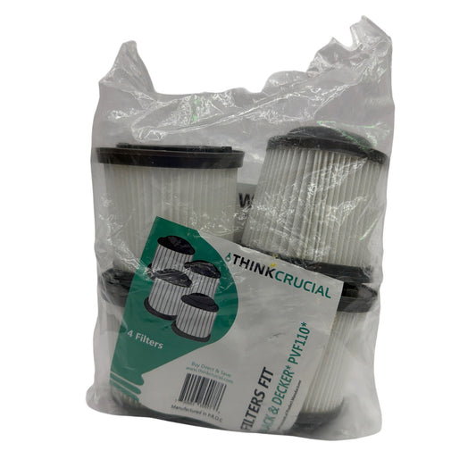 Think Crucial Replacement Filters for Black & Decker PVF110 4-Pack