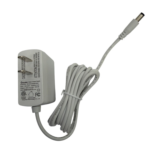 Govee Class 2 Power Supply Adapter 24V 0.5A BI12G-240050-BdU White
