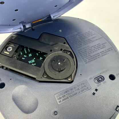 Sony CD Walkman D-EJ611 G-Protection Portable CD Player Blue Purple For Parts