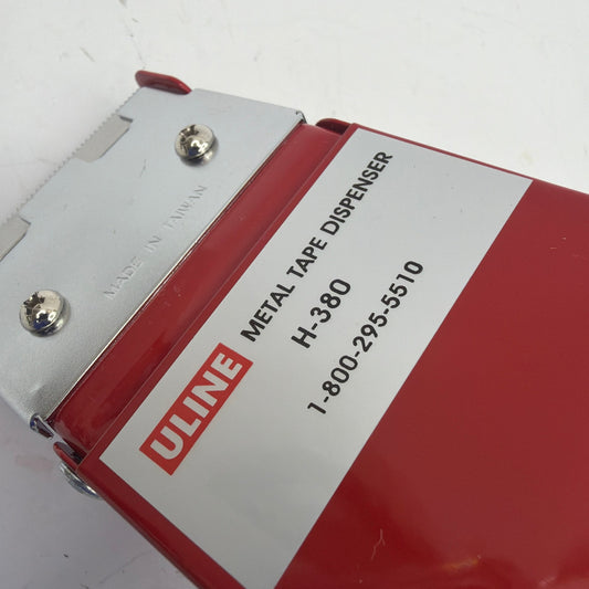 ULINE H-380 2 in Metal Strapping Tape Dispenser Red