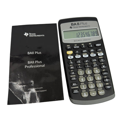 Texas Instruments BA II Plus Business Analyst Calculator with Manual