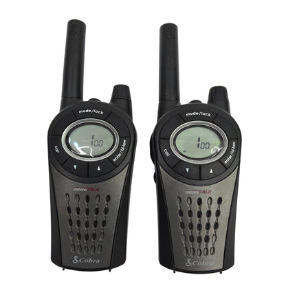 Cobra microTALK PR3850 Two-Way Radios Set of 2 Black
